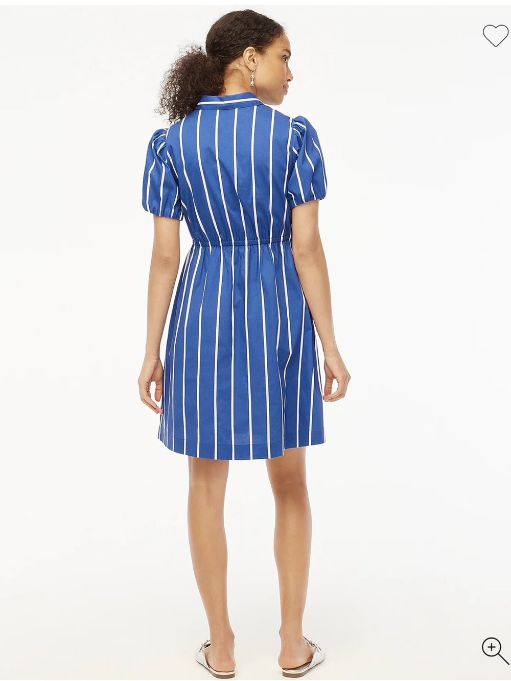 J. Crew Short-Sleeved Striped, Tie-Waist Mini Dress - Picture 3 of 8